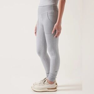 ATHLETA GIRL HIGH RISE SOFTLUXE TIGHT Gray Size XL/14